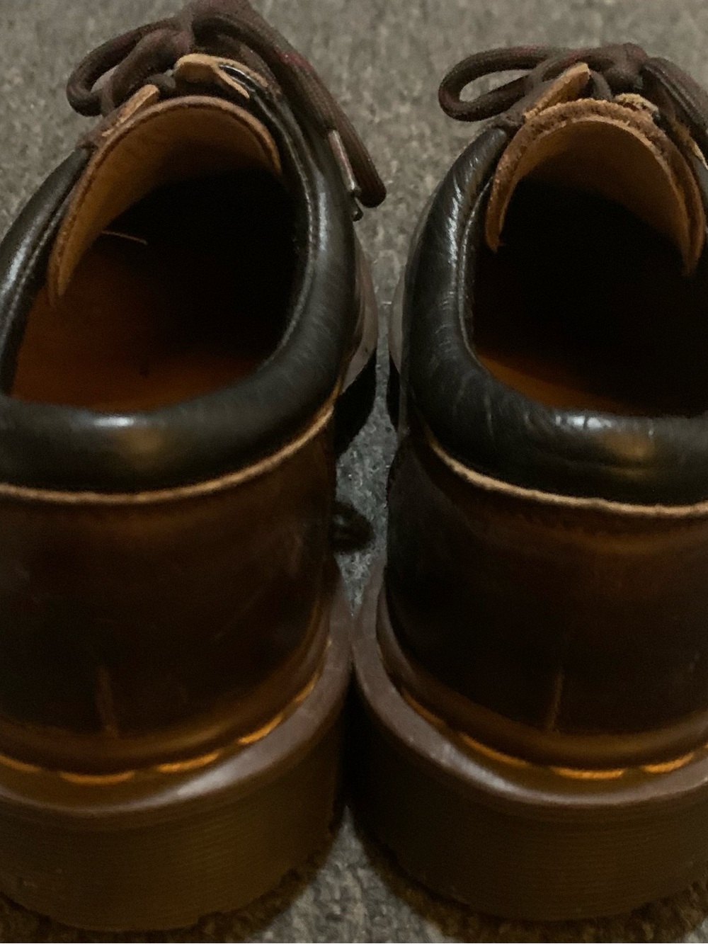 Vintage Unisex Dr. Martens 8053 Dark Brown Leather Oxford Shoes Sz.4 England - Picture 3 of 9